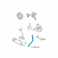 OEM Mercury Mountaineer Upper Return Hose Diagram - 6L5Z-3A713-E