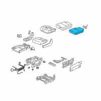 OEM 2006 Honda Odyssey Pad, Center Seat Cushion Diagram - 81932-SHJ-A21