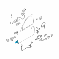 OEM 2017 BMW X4 Right Lower Front Door Hinge Diagram - 41-51-7-176-850