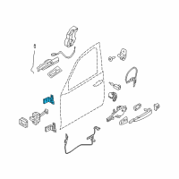 OEM 2008 BMW 550i Left Upper Front Door Hinge Diagram - 41-51-7-176-847