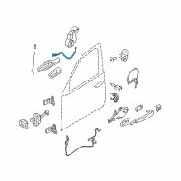 OEM BMW X5 Bowden Cable, Door Opener Diagram - 51-21-7-137-079