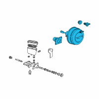 OEM 2004 Pontiac GTO Power Brake Booster ASSEMBLY (Vacuum) (Service) Diagram - 92108390