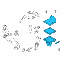 OEM BMW 740i Intake Silencer Diagram - 13-71-7-582-311