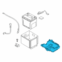 OEM 2016 Kia Rio Tray Assembly-Battery Diagram - 371501W100