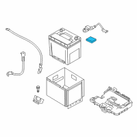 OEM 2013 Kia Rio Battery Wiring Assembly Diagram - 918501W111