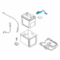 OEM 2015 Kia Rio Battery Sensor Assembly Diagram - 371801W000