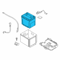 OEM 2017 Kia Rio Batteries Diagram - 371101W600