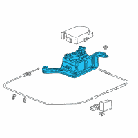 OEM 2001 Acura TL Actuator Assembly Diagram - 36511-P8E-A01