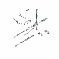 OEM 2000 Kia Spectra Pinion Diagram - 0K2C132122