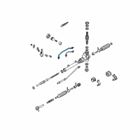 OEM 2000 Kia Sephia Pipe-Pressure, Rt Diagram - 0K2A232451A