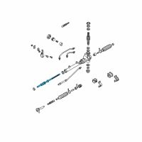 OEM 2000 Kia Spectra Rack Assembly Diagram - 0K2A232119