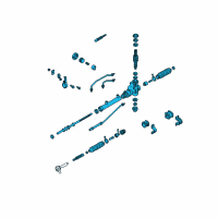 OEM 2002 Kia Spectra Gear & Link Assembly Diagram - 0K2N132110B