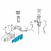 OEM Dodge Ram 3500 Shield-Fuel Tank Heat Diagram - 52121148AB