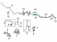 OEM 2020 Lexus LC500h Hose, Oil Cooler Outlet Diagram - 32942-11010