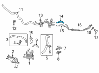 OEM 2022 Lexus LC500h Hose, Oil Cooler Inlet Diagram - 32941-11010