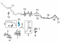 OEM 2020 Lexus LC500h Hose, Oil Cooler Inlet Diagram - 32941-11030