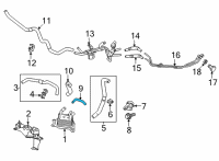 OEM 2021 Lexus LC500h Hose, Oil Cooler Inlet Diagram - 32941-11020