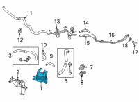 OEM 2018 Lexus LC500h Cooler, Motor Cooling Diagram - G125A-11010