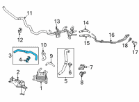 OEM 2018 Lexus LC500h Hose, Transmission Oil Cooler Diagram - 32943-11010