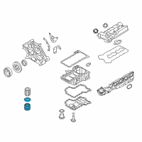 OEM 2013 BMW M5 Oil Filter Cover Diagram - 11-42-7-615-389