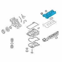 OEM 2016 BMW M6 Cylinder Head Cover Diagram - 11-12-8-648-131