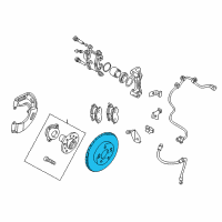 OEM 1997 Chrysler Sebring Brake Rotor Diagram - MR389724