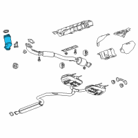 OEM Chevrolet Malibu Limited Catalytic Converter Diagram - 12633864