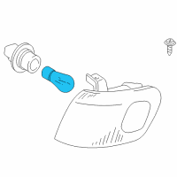 OEM 2010 Toyota Tacoma Signal Lamp Bulb Diagram - 90084-98027