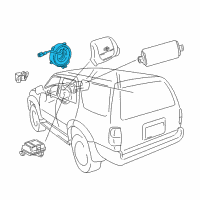 OEM Toyota Supra Clock Spring Diagram - 84306-30120