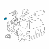 OEM Toyota 4Runner Front Sensor Diagram - 89174-39075