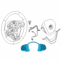 OEM 2014 BMW X5 Sport Multifunct Steering Wheel Switch Diagram - 61-31-9-270-260