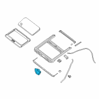 OEM 2011 Nissan Maxima Motor Assembly-SUNROOF SUNSHADE Diagram - 91232-9N02A