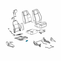 OEM Pontiac Module Asm-Driver Seat Heater Control Diagram - 10386103