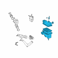 Genuine Toyota Camry Air Cleaner Assembly diagram