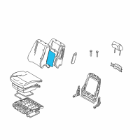 OEM Ford Fusion Seat Back Heater Diagram - AE5Z-14D696-B