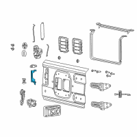 OEM 2020 Jeep Wrangler Handle-Exterior Door Diagram - 68309824AC