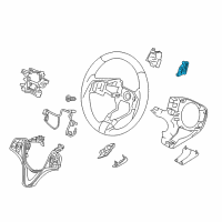 OEM 2014 Acura MDX Switch, Passenger Side (Premium Black) Diagram - 78560-TZ5-A81ZB