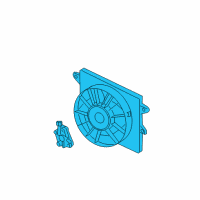 OEM Ford Thunderbird Fan Assembly Diagram - 5W4Z-8C607-AA