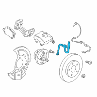 OEM 2019 Buick Envision Brake Hose Diagram - 84407933