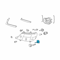 OEM 2006 Dodge Sprinter 3500 Motor-HEADLAMP LEVELING Diagram - 5103688AA