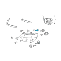 OEM 2006 Dodge Sprinter 2500 Bulb-Fog Lamp Diagram - 5133960AA