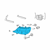 OEM Dodge Sprinter 3500 Lamp-Headlamp Park And Turn Diagram - 5103598AA