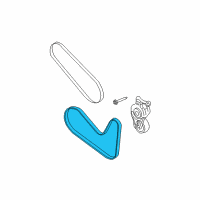 OEM 2016 Lincoln MKT Power Steering Belt Diagram - BT4Z-8620-A