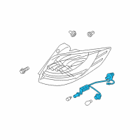 OEM Hyundai Rear Combination Holder & Wiring Diagram - 92490-2V100