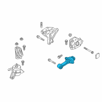 OEM 2019 Kia Optima Roll Rod Bracket Assembly Diagram - 21950C2100