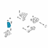 OEM 2016 Hyundai Sonata Engine Mounting Support Bracket Diagram - 21825-C2300