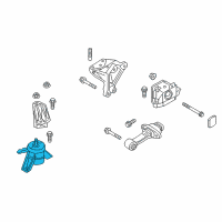 OEM 2018 Hyundai Sonata Engine Mounting Bracket Assembly Diagram - 21810-D4120