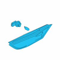 OEM 2018 Nissan GT-R Lamp Side Marker LH Diagram - 26185-JF30A