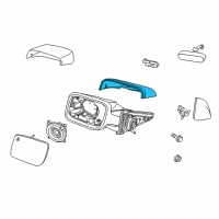 OEM 2017 Ford Police Interceptor Utility Mirror Cover Diagram - DB5Z-17D742-DA