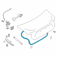 OEM 2014 Scion FR-S Weatherstrip Diagram - SU003-05128